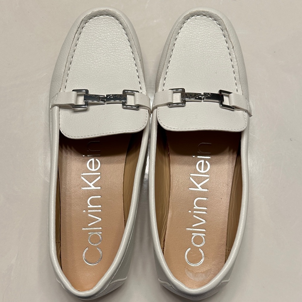 Calvin Klein Women's Cream Loafers